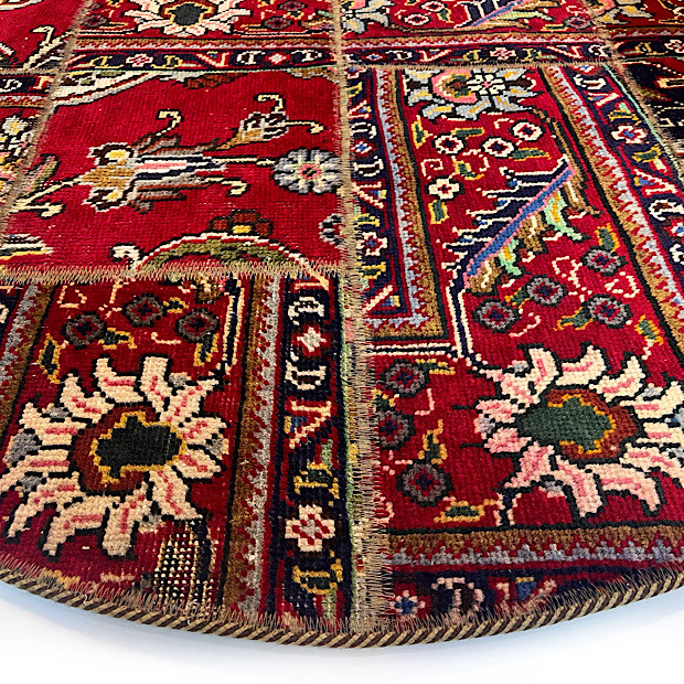 فرش چهل تیکه کلاژ قطر ۱۲۰
