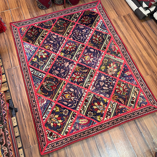 فرش کلاژ دستبافت / گالری هنری مانیار/چهل تیکه