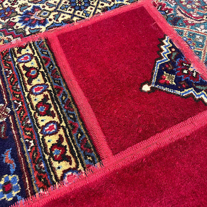 فرش چهل تیکه کلاژ قطر ۱۵۰