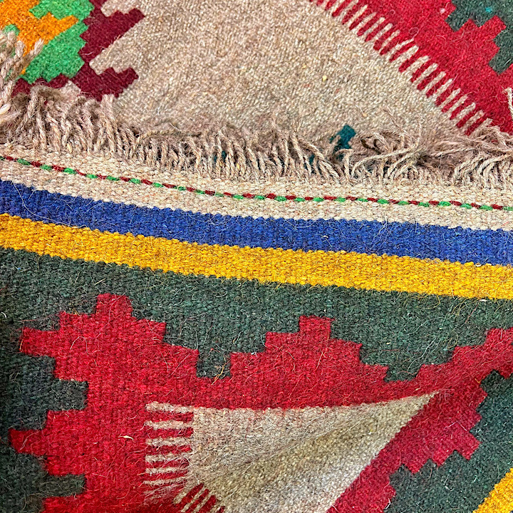 گلیم دورو دستبافت پشمی