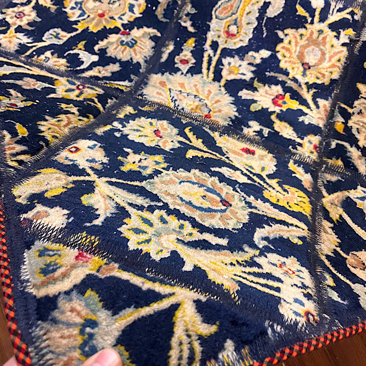 فرش کلاژ دستبافت / گالری هنری مانیار/چهل تیکه