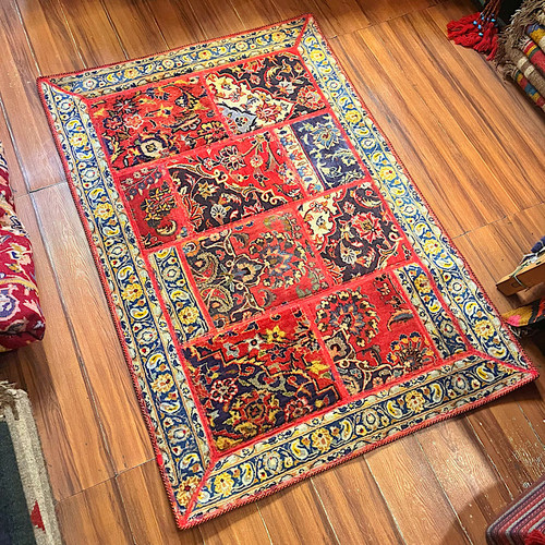 فرش کلاژ دستبافت / گالری هنری مانیار/چهل تیکه