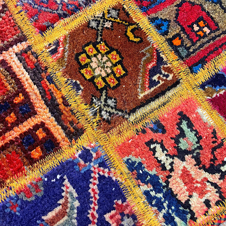 پادری فرش چهل تیکه کلاژ کد 101