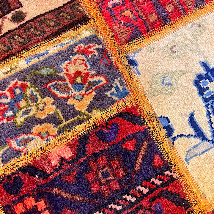 پادری فرش چهل تیکه کلاژ کد 107