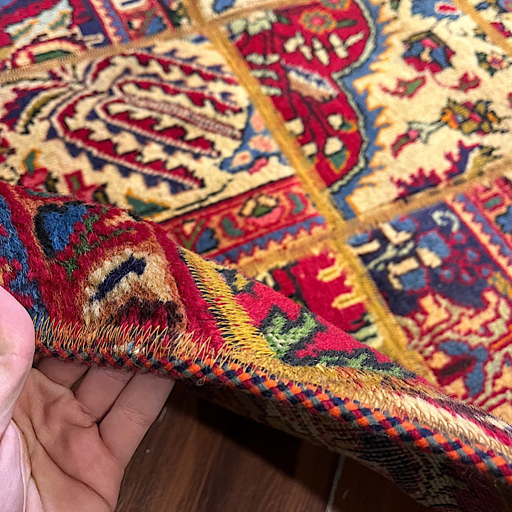 فرش دستبافت چهل تیکه کلاژ کد 412
