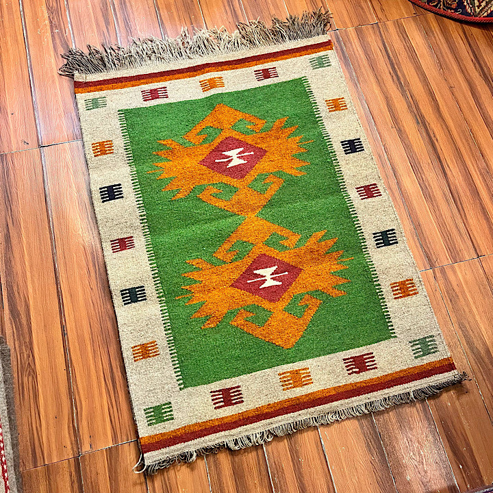 گلیم دورو دستبافت پشمی