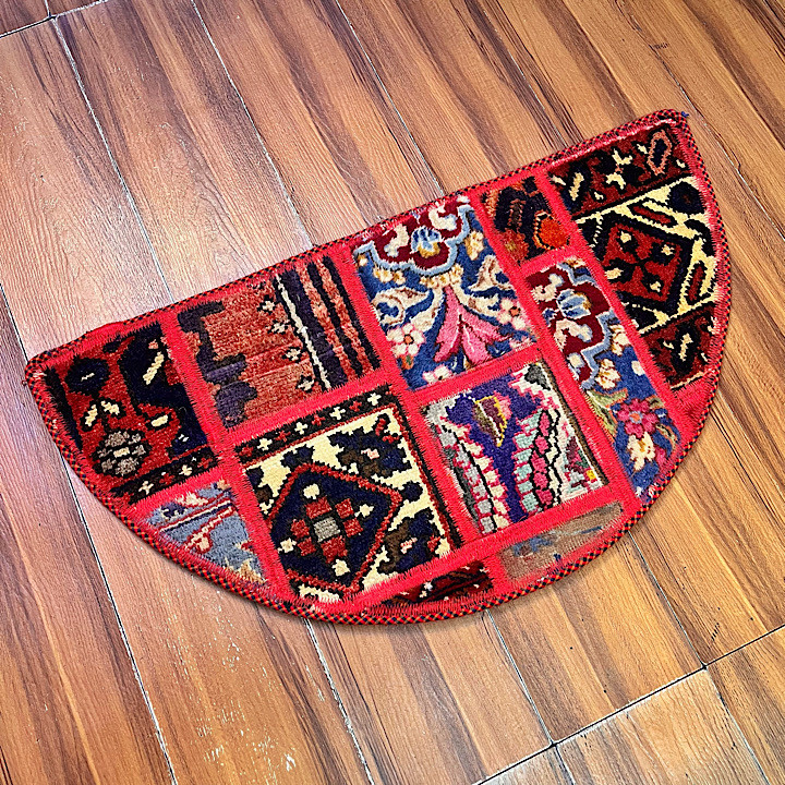 پادری نیم دایره فرش چهل تیکه کلاژ کد ۹۰۰۸