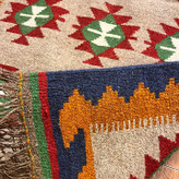 گلیم دستبافت پشمی دورو بافت