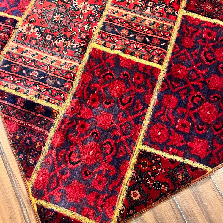 فرش دستبافت چهل تکه کلاژ کد 3067