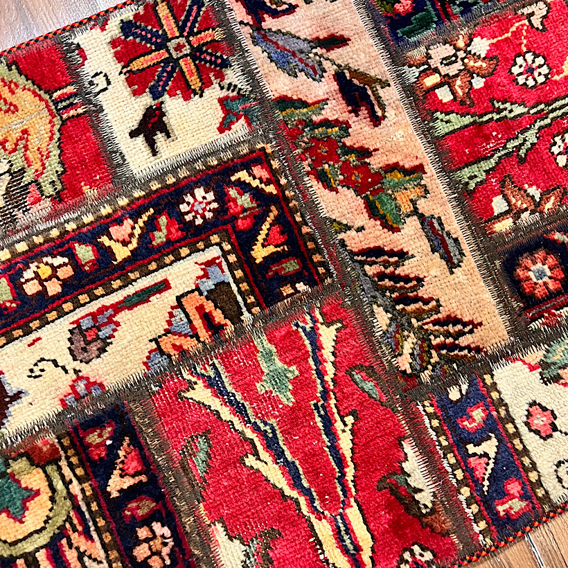پادری فرش چهل تیکه کلاژ