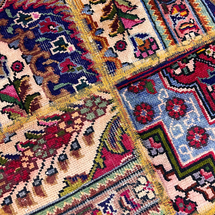 فرش چهلتیکه کلاژ دستبافت