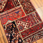 فرش چهل تیکه کلاژ دستبافت کناره