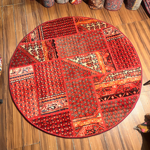 فرش چهلتیکه دوزی کلاژ دستبافت