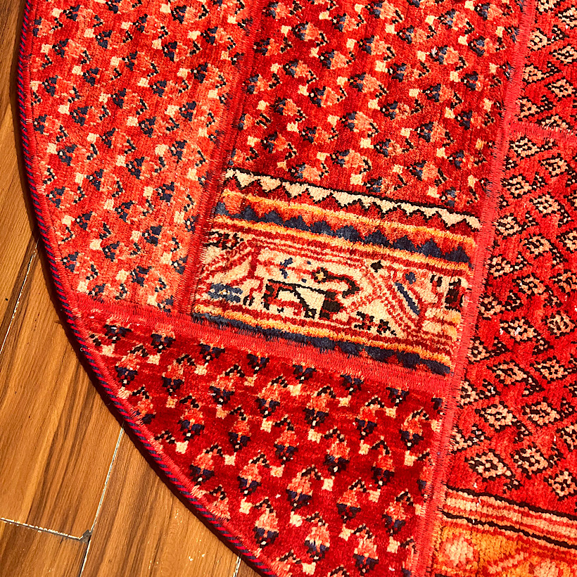 فرش چهلتیکه دوزی کلاژ دستبافت