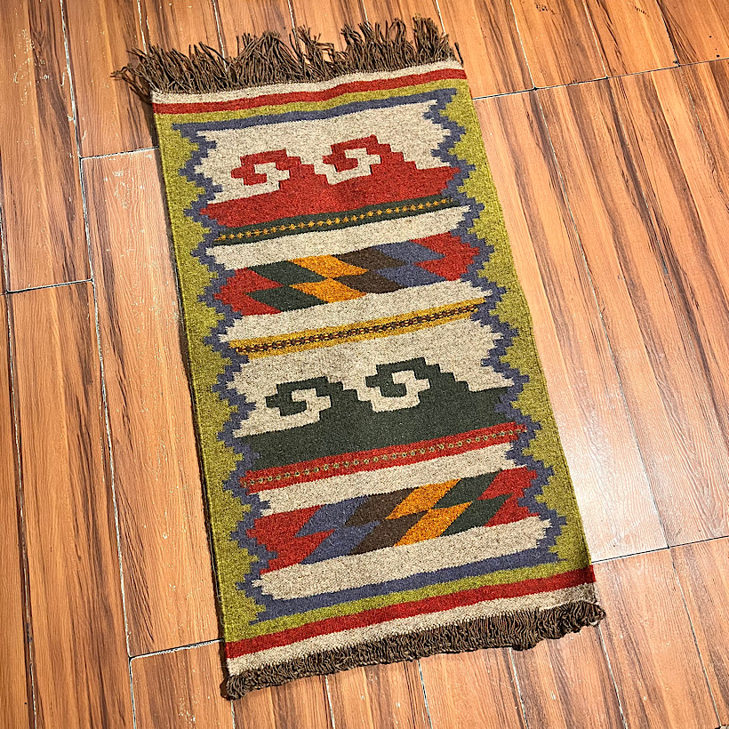 گلیم دستبافت پشمی دورو