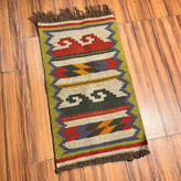 گلیم دستبافت پشمی دورو