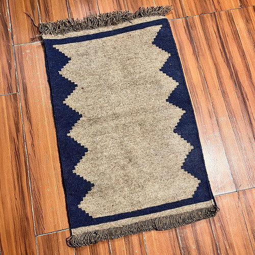 گلیم پشمی دورو بافت