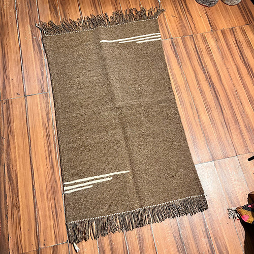 گلیم دستبافت پشمی دورو بافت