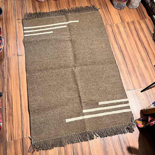 گلیم پشمی دستبافت دورو