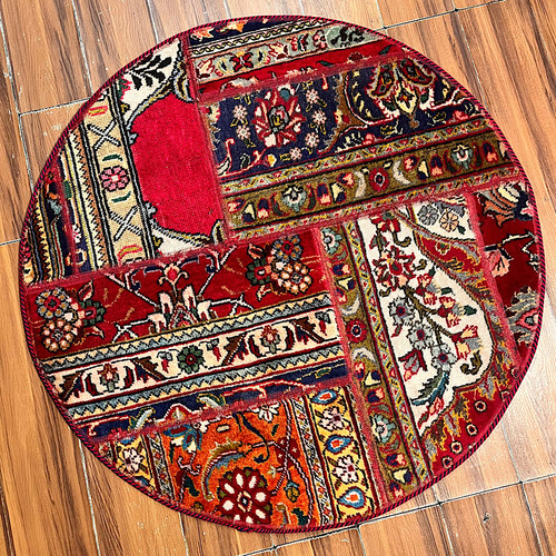 فرش چهلتیکه کلاژ گرد