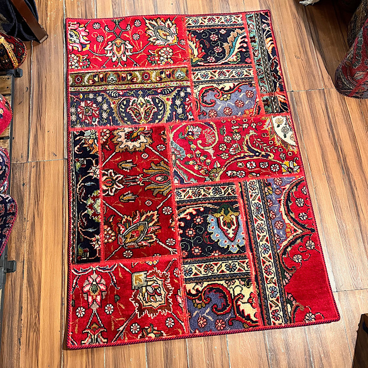 فرش چهلتیکه کلاژ ذرع و نیم