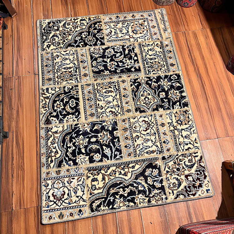 فرش چهلتیکه کلاژ ذرع و نیم