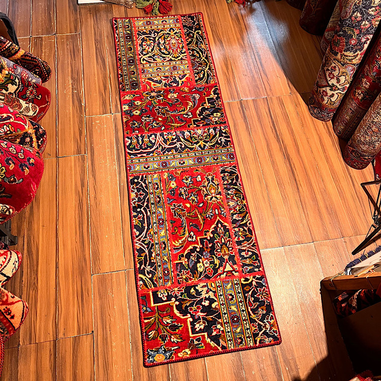 فرش چهل تیکه کناره کلاژ