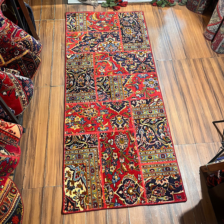 فرش کناره کلاژ چهلتیکه