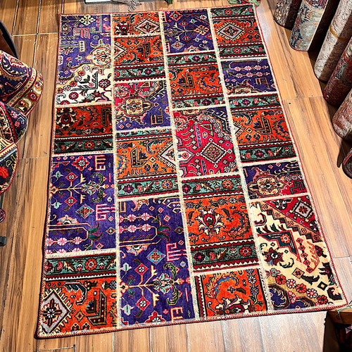 فرش چهلتیکه کلاژ دستبافت