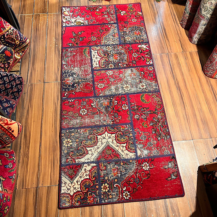 فرش چهلتیکه کلاژ وینتیج