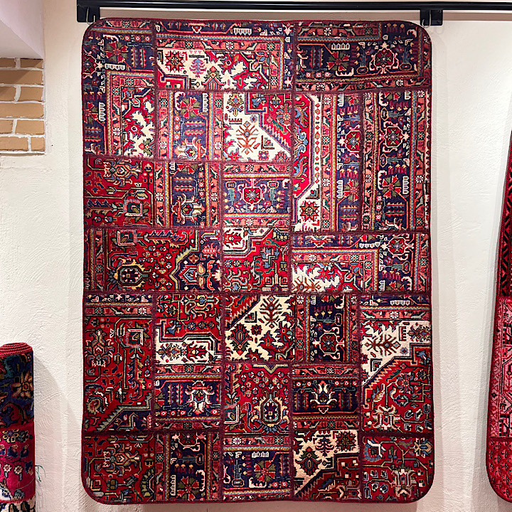 کلاژ فرش دستبافت سه متری مدل چهل تکه کد 1509