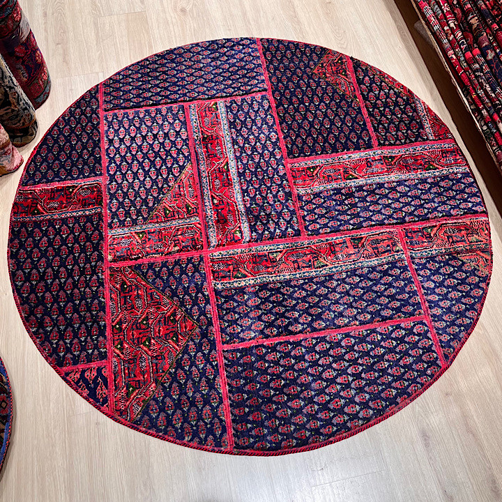 کلاژ فرش دستبافت مدل چهل تکه کد ۱۴۹۰