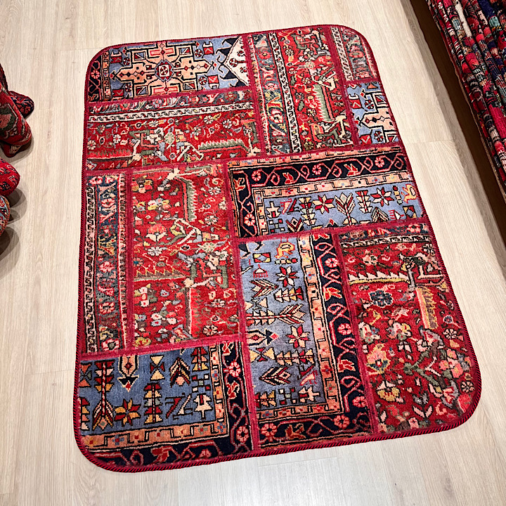 کلاژ فرش چهلتیکه دستبافت