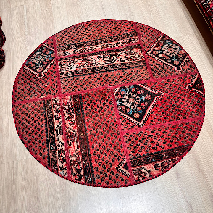 کلاژ فرش دستبافت مدل چهل تکه  کد 1541