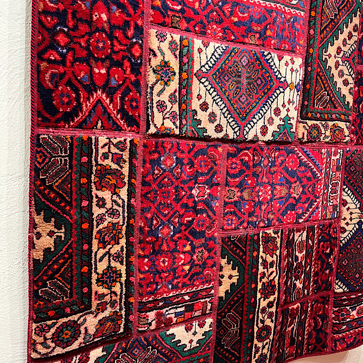کلاژ فرش دستبافت سه متری مدل چهل تکه کد 1563